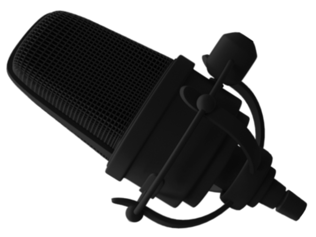 Foto de Microfone Preto tipo condensador